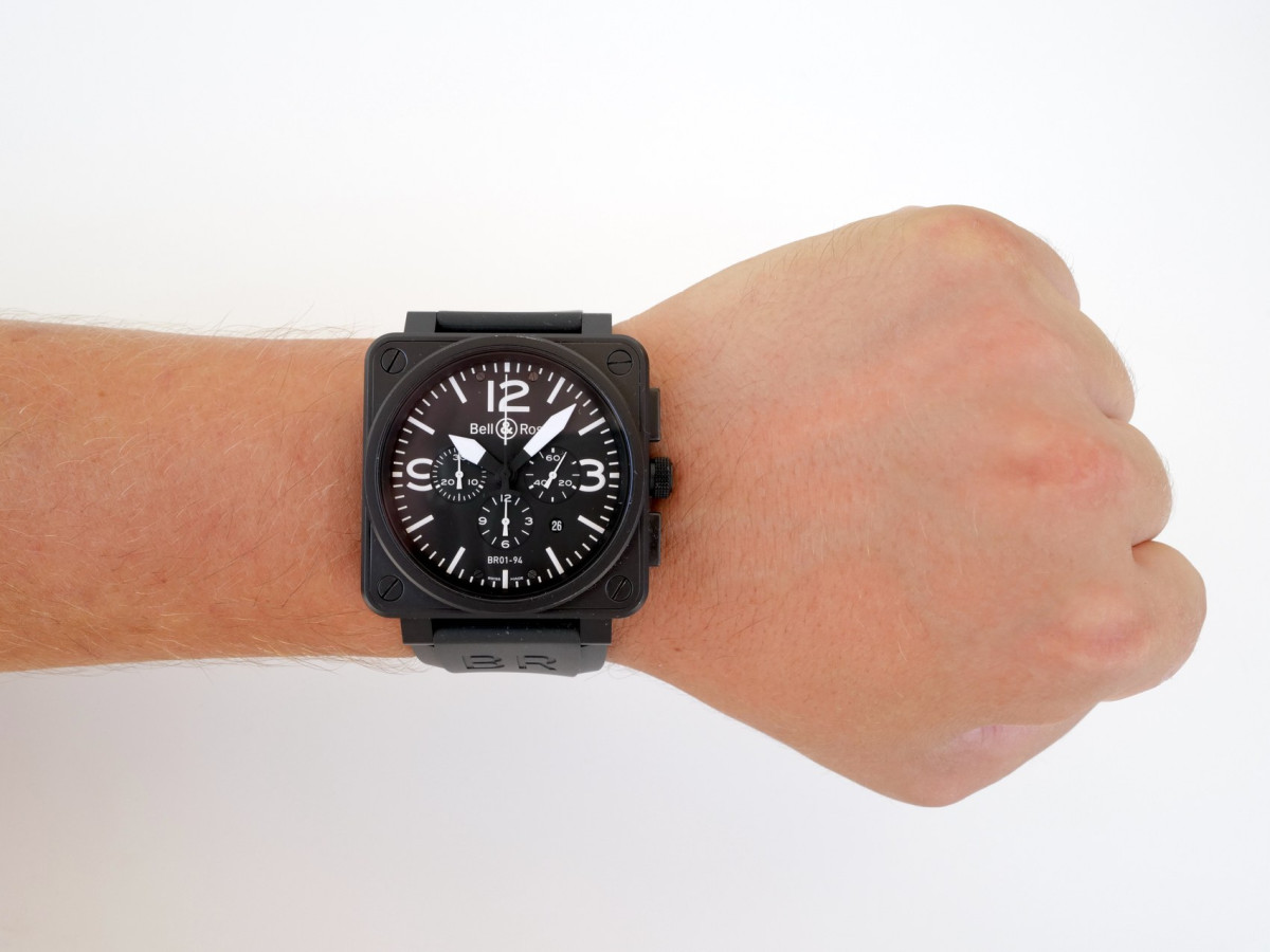 Швейцарський годинник Bell & Ross Carbon Chronograph BR 01-94