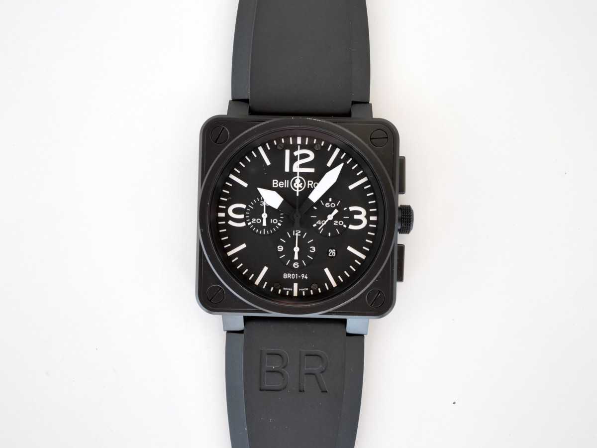 Швейцарський годинник Bell & Ross Carbon Chronograph BR 01-94