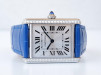 Швейцарський годинник Cartier Tank Must Large Steel Diamonds Quartz
