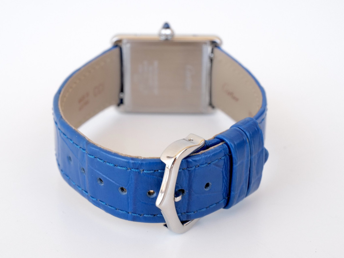 Швейцарський годинник Cartier Tank Must Large Steel Diamonds Quartz