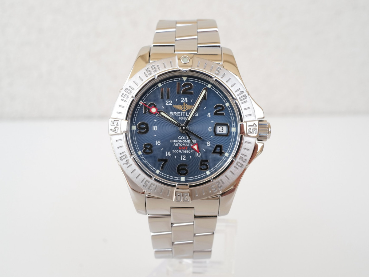 Швейцарские часы Breitling Colt GMT Blue Dial 40,5