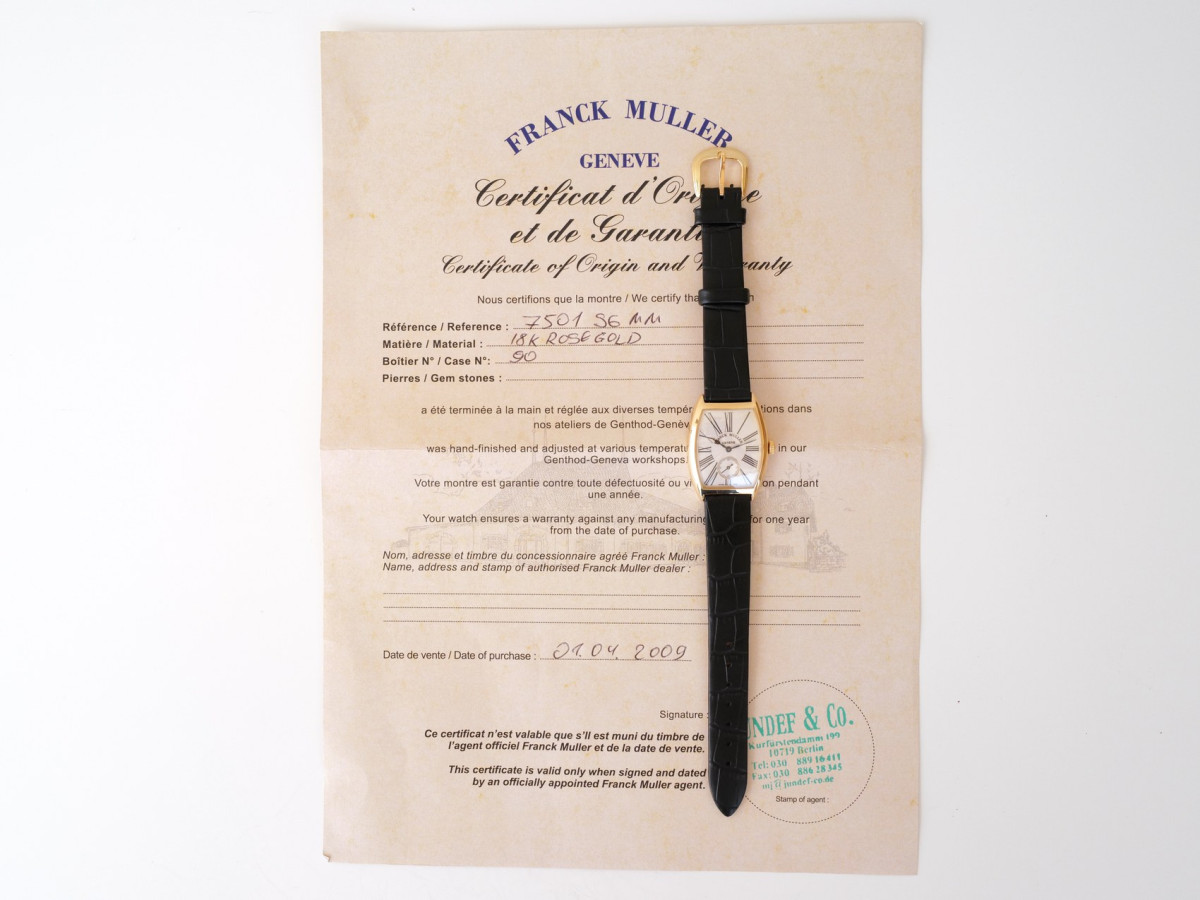 Швейцарський годинник Franck Muller Cintree Curvex Manual Wind 18K Rose Gold