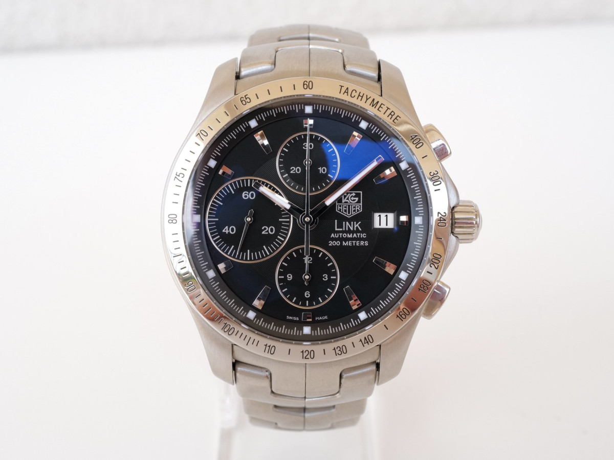 Swiss watch Tag Heuer Link Calibre 16 Chronograph Black Dial 42