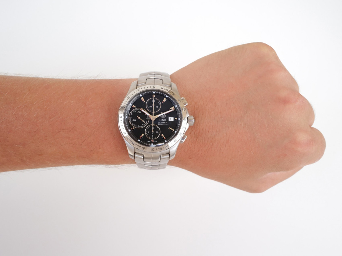 Swiss watch Tag Heuer Link Calibre 16 Chronograph Black Dial 42