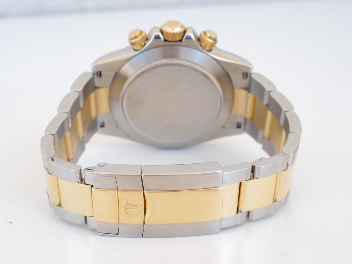 Швейцарський годинник Rolex Cosmograph Daytona 18K Yellow Gold Steel White Dial 40