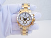 Швейцарський годинник Rolex Cosmograph Daytona 18K Yellow Gold Steel White Dial 40