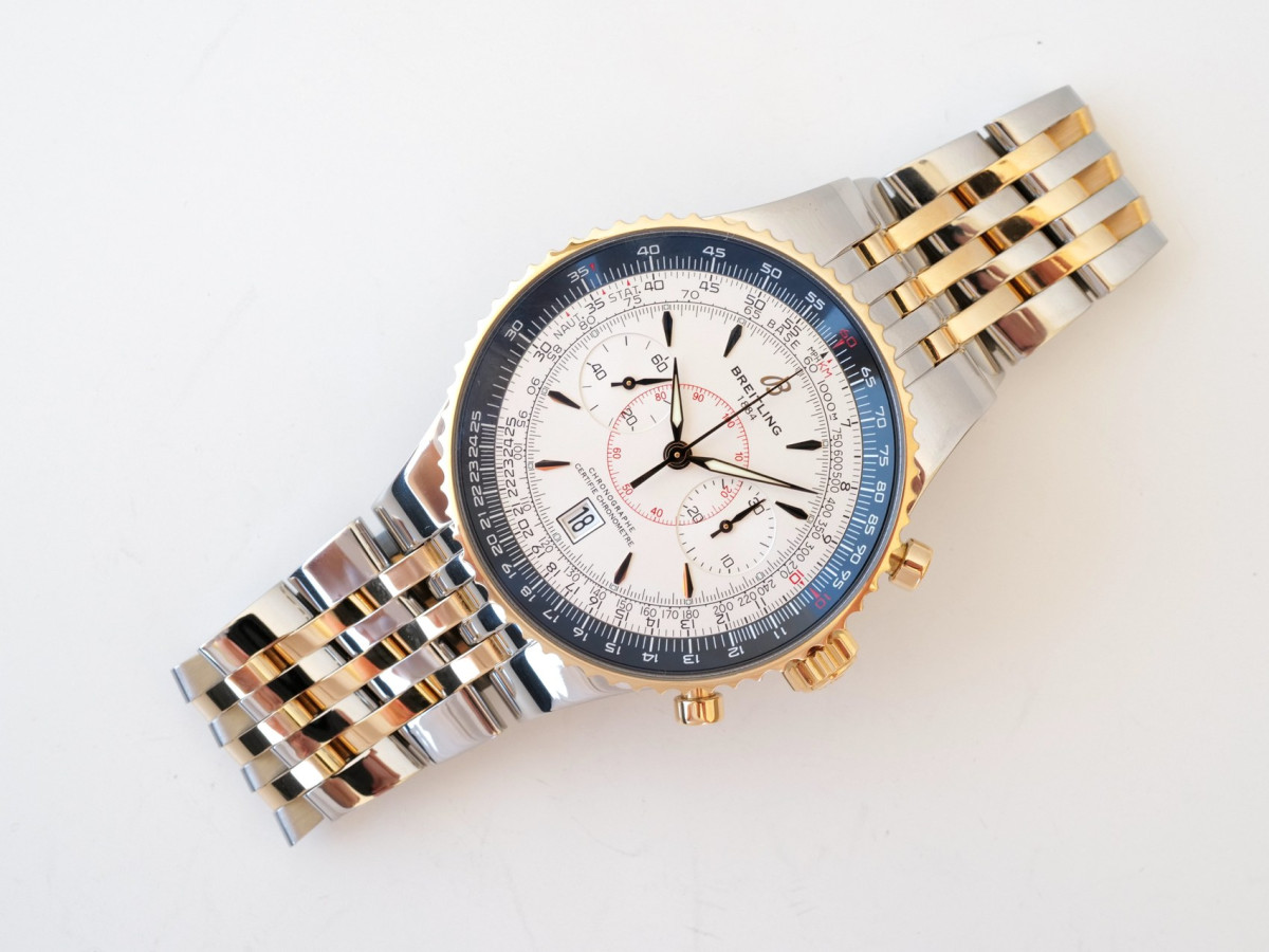 Swiss watch Breitling Montbrillant Legende Chronograph 18K Rose Gold Steel 47