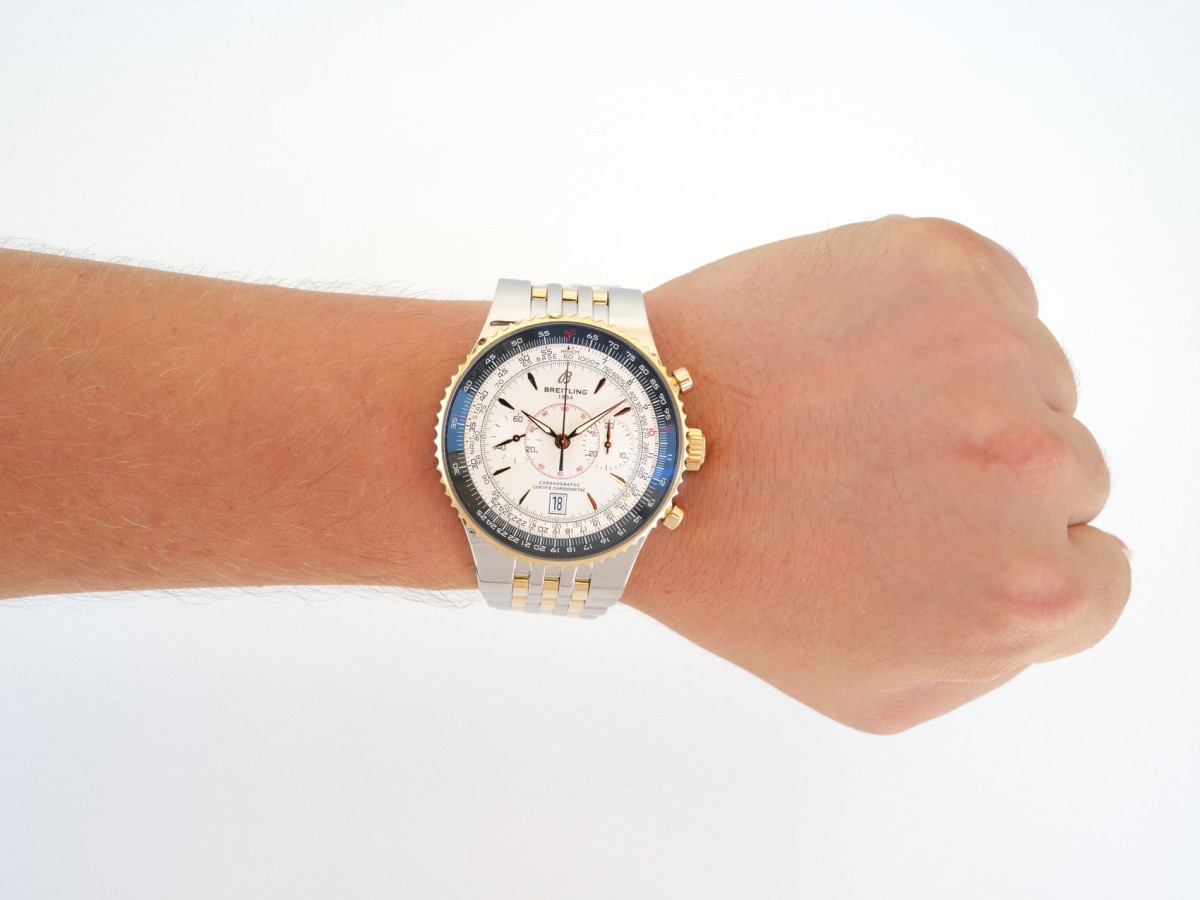 Swiss watch Breitling Montbrillant Legende Chronograph 18K Rose Gold Steel 47