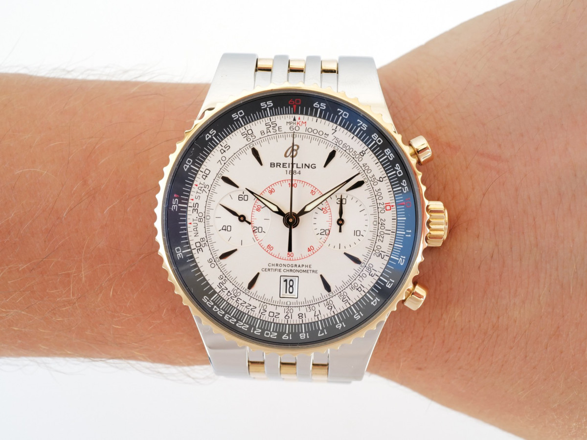 Swiss watch Breitling Montbrillant Legende Chronograph 18K Rose Gold Steel 47