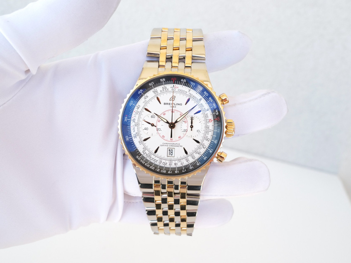 Swiss watch Breitling Montbrillant Legende Chronograph 18K Rose Gold Steel 47