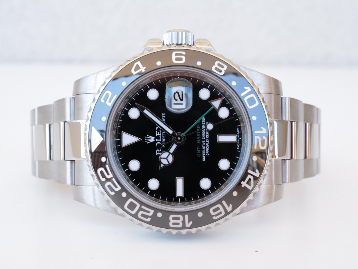 Швейцарський годинник Rolex GMT-Master II Oyster Steel Black Dial 40