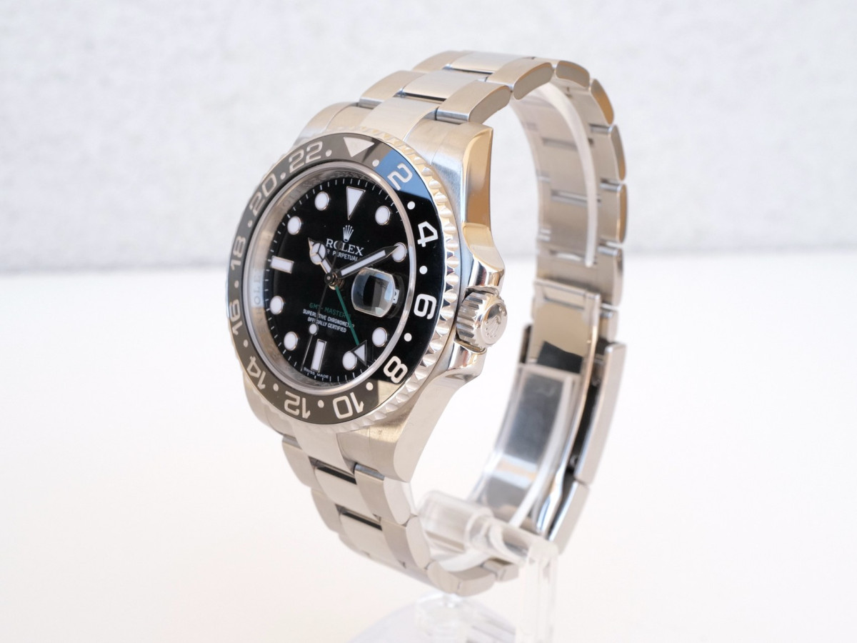 Швейцарський годинник Rolex GMT-Master II Oyster Steel Black Dial 40
