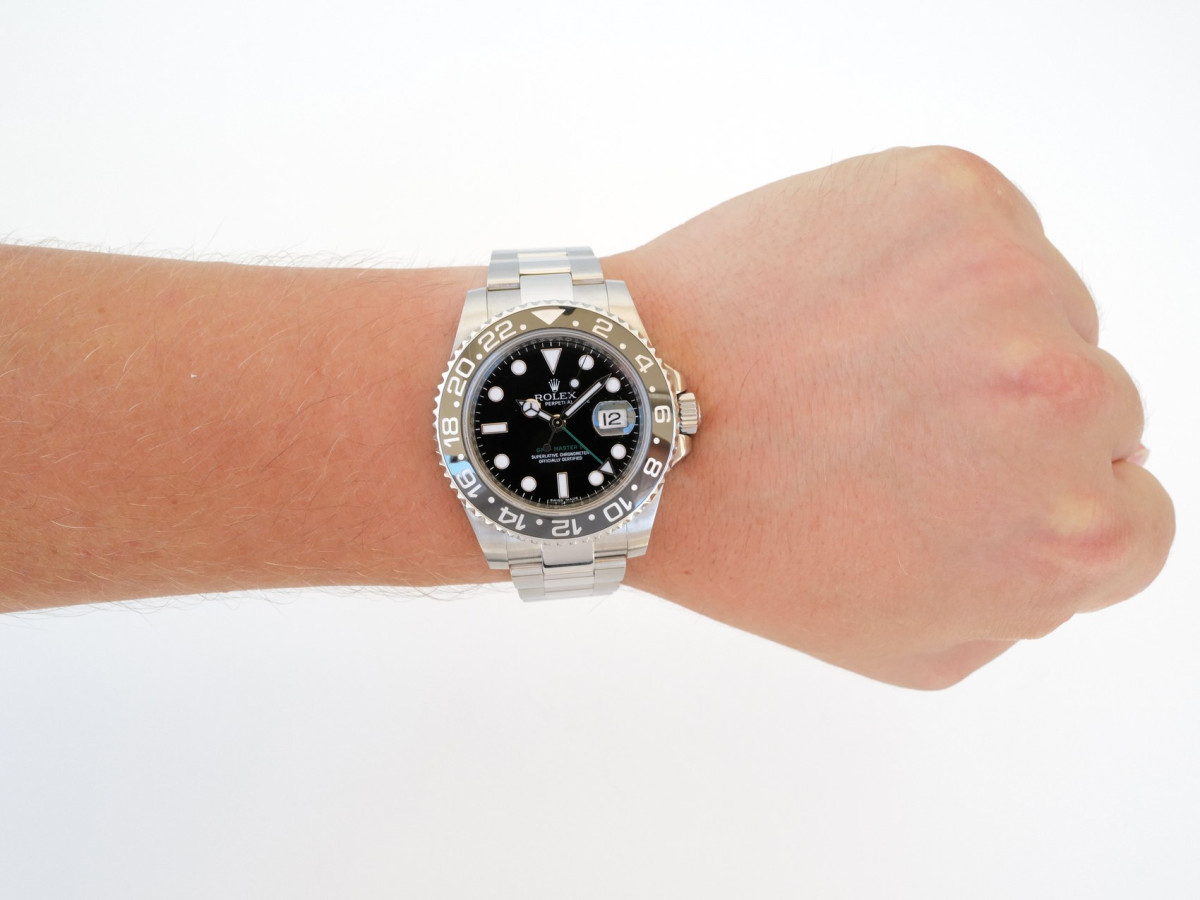 Швейцарський годинник Rolex GMT-Master II Oyster Steel Black Dial 40