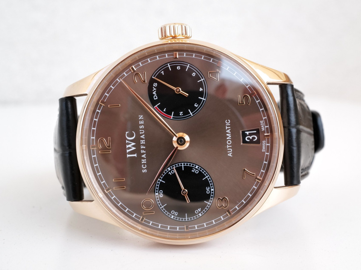 Швейцарские часы IWC Portugieser Automatic 7 Days Power Reserve Boutique Edition 18K Rose Gold 42