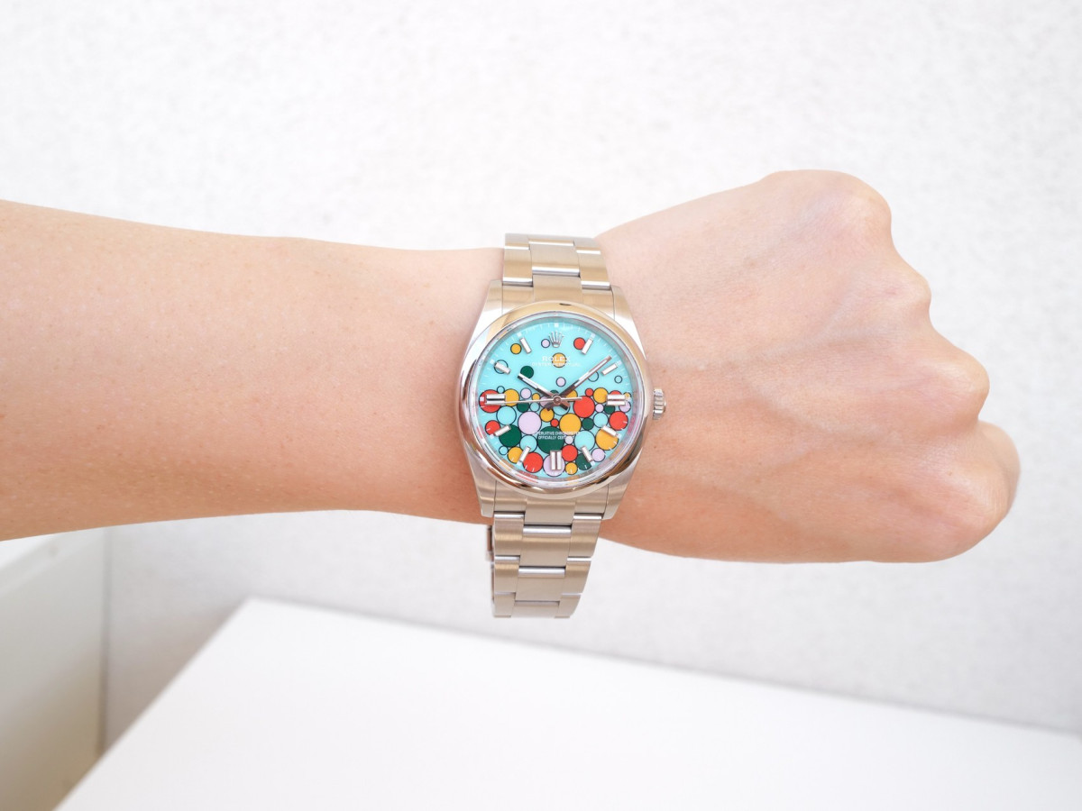 Швейцарський годинник Rolex Oyster Perpetual Custom Celebration Dial 36