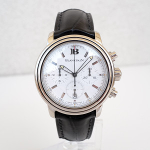 Швейцарський годинник Blancpain Leman Chronograph White Dial 38