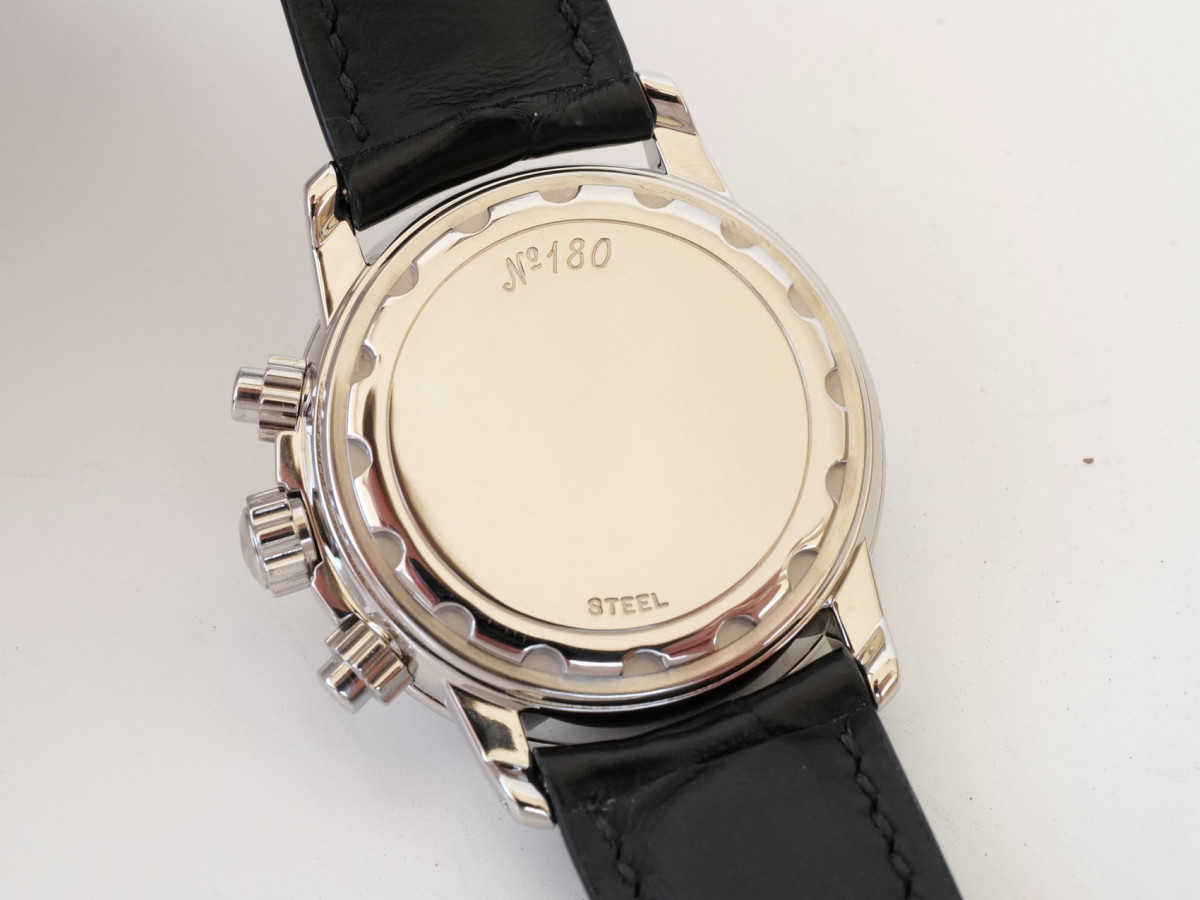 Швейцарський годинник Blancpain Leman Chronograph White Dial 38