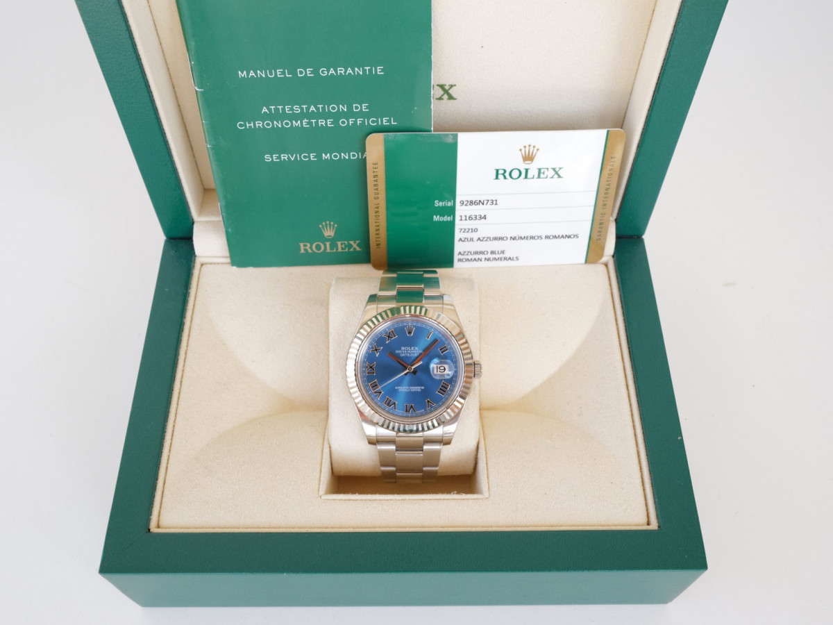 Swiss watch Rolex Datejust II Azzurro Blue 41 (2015)