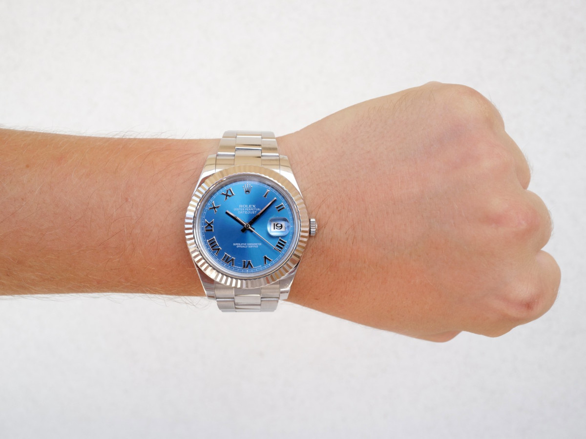 Swiss watch Rolex Datejust II Azzurro Blue 41 (2015)