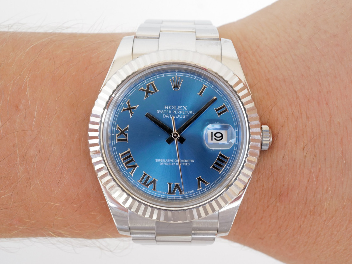 Swiss watch Rolex Datejust II Azzurro Blue 41 (2015)