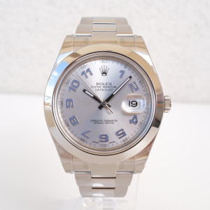 Швейцарський годинник Rolex Datejust II Smooth Bezel Silver Dial 41