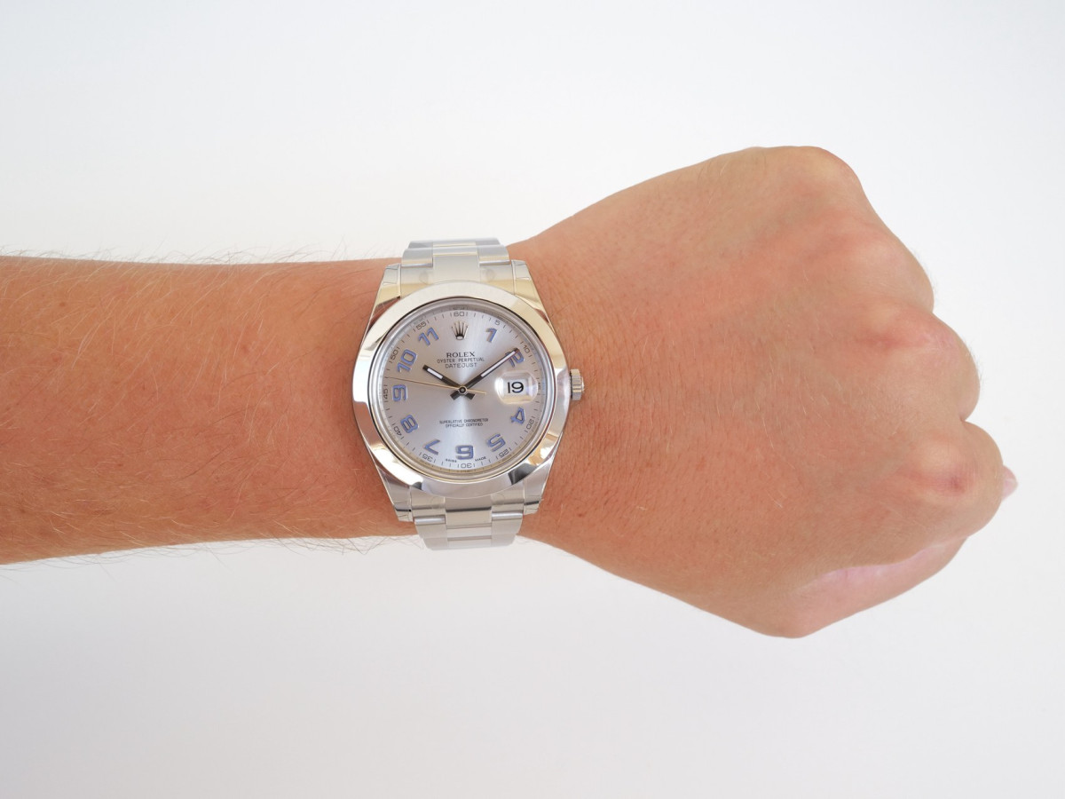 Швейцарський годинник Rolex Datejust II Smooth Bezel Silver Dial 41