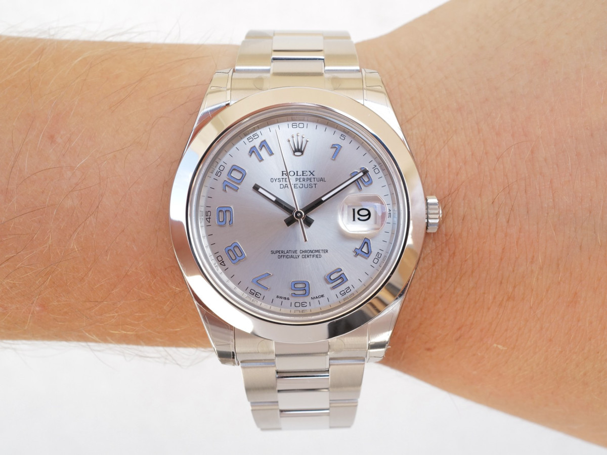 Швейцарський годинник Rolex Datejust II Smooth Bezel Silver Dial 41