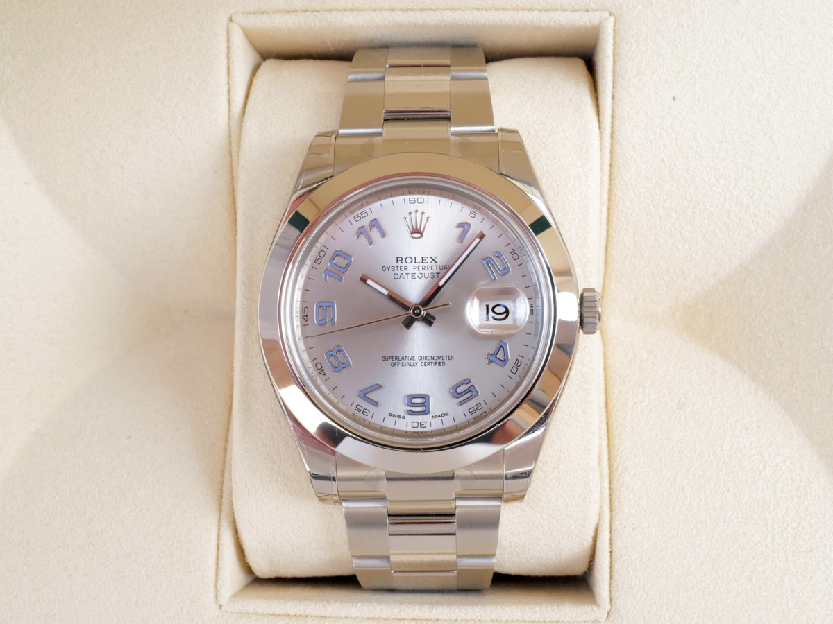 Швейцарський годинник Rolex Datejust II Smooth Bezel Silver Dial 41