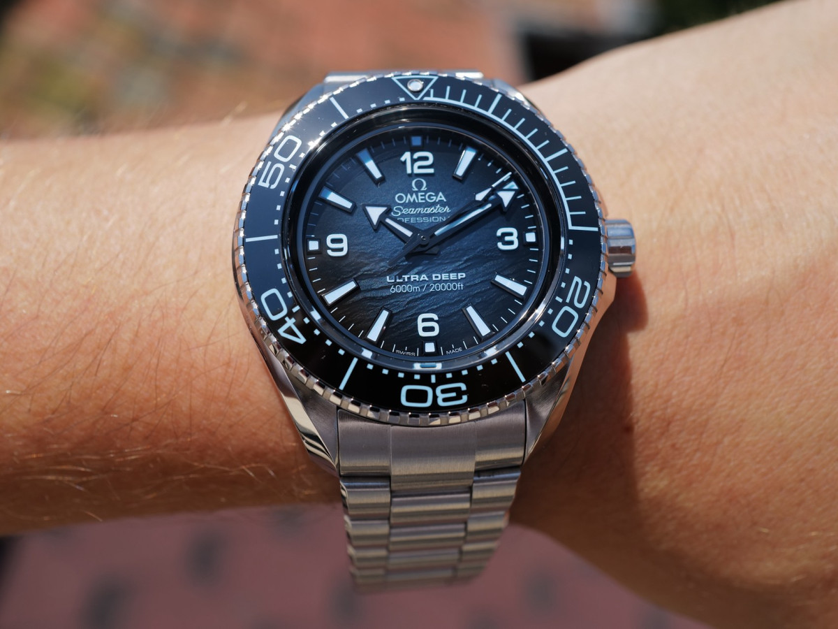 Swiss watch Omega Seamaster Planet Ocean 6000M Ultra Deep Summer Blue 45.5