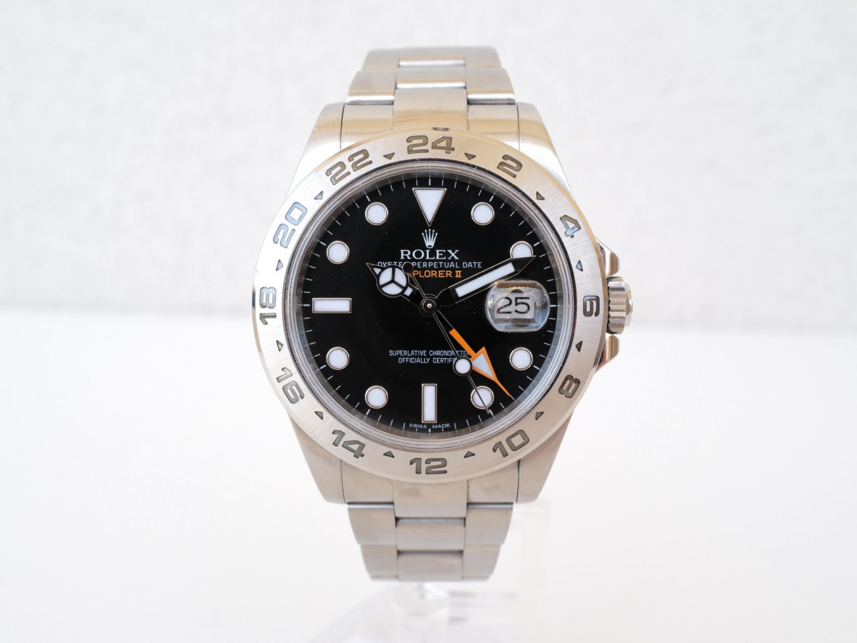 Швейцарський годинник Rolex Explorer II Oyster Black Dial GMT 42