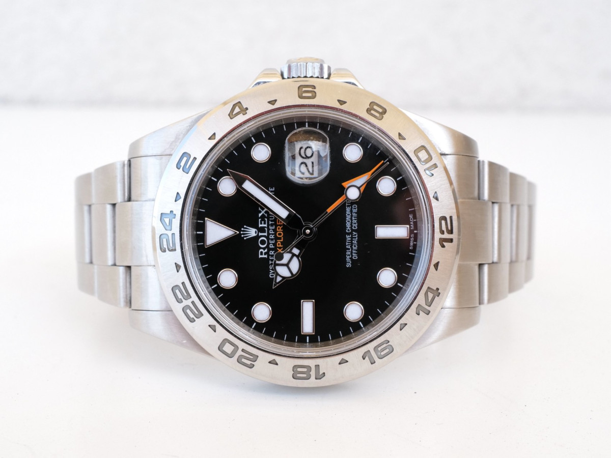 Швейцарський годинник Rolex Explorer II Oyster Black Dial GMT 42