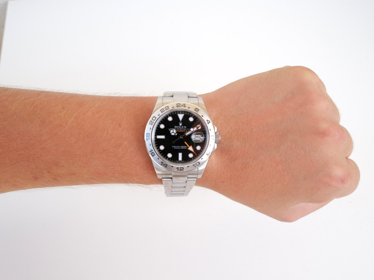 Швейцарський годинник Rolex Explorer II Oyster Black Dial GMT 42