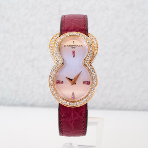 Швейцарський годинник De Grisogono Be Eight 18K Rose Gold Diamonds Sapphires