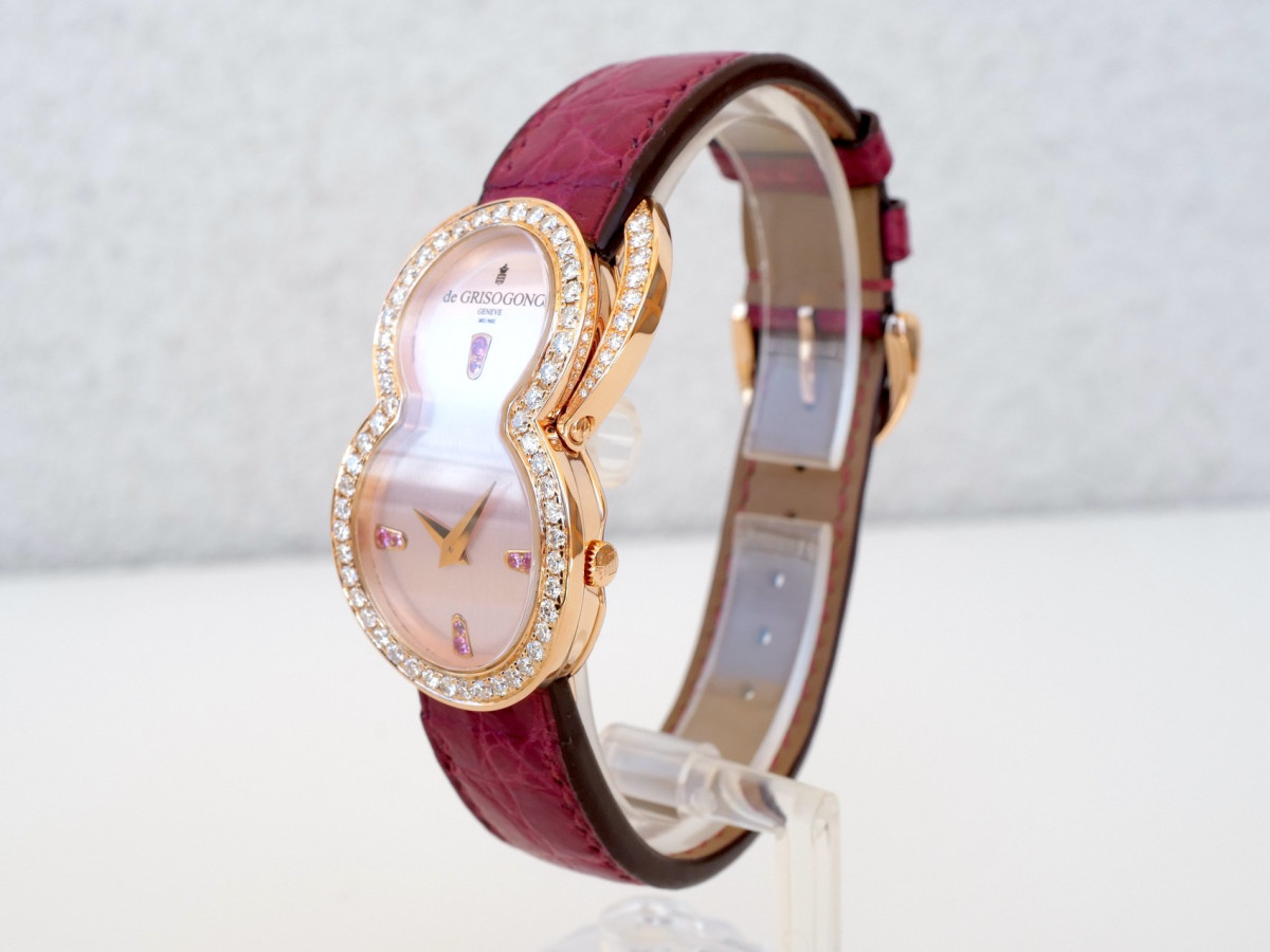 Швейцарские часы De Grisogono Be Eight 18K Rose Gold Diamonds Sapphires