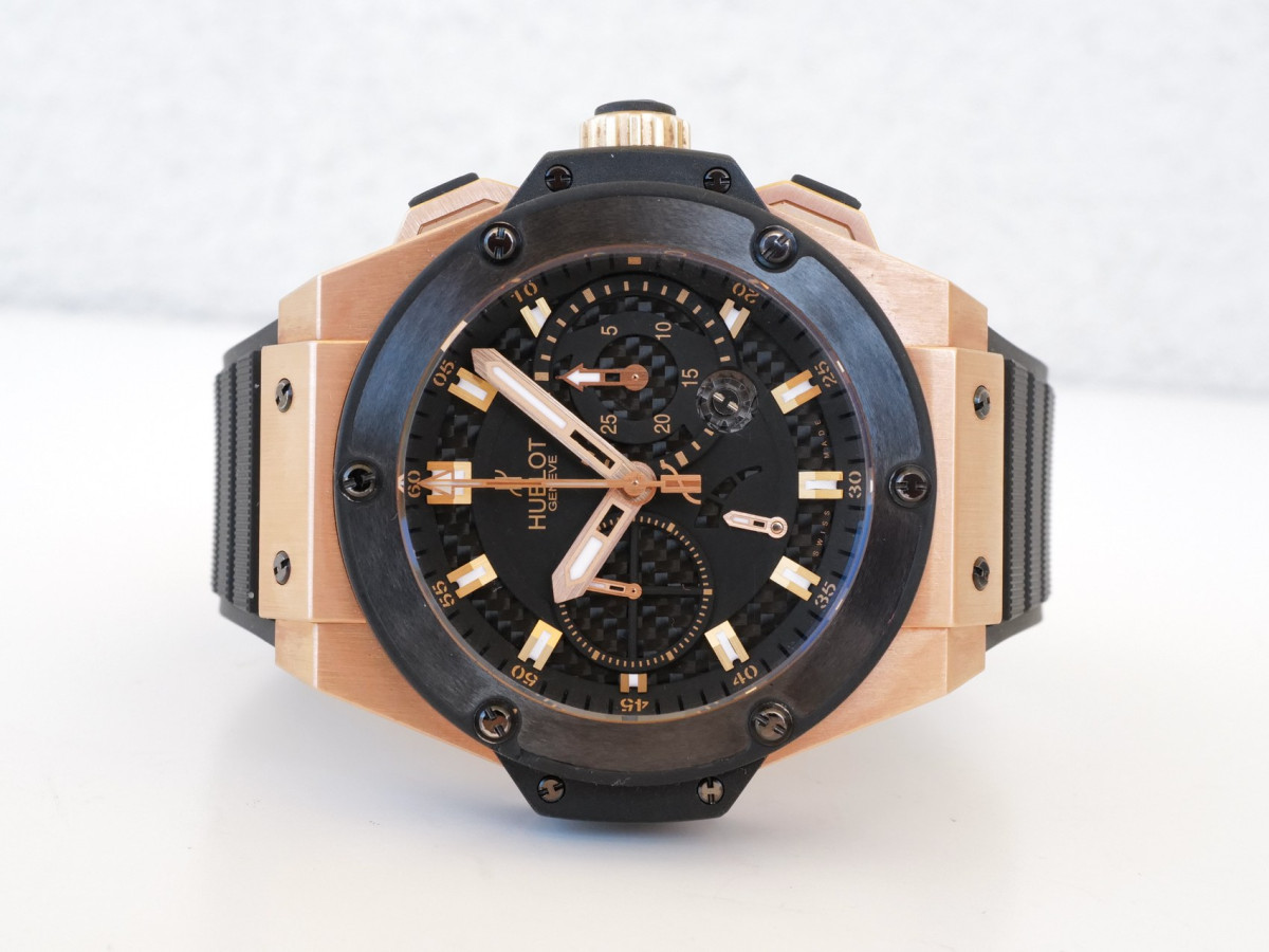 Швейцарские часы Hublot King Power Split-Second Chronograph Power Reserve 18K Rose Gold Limited Edition 48