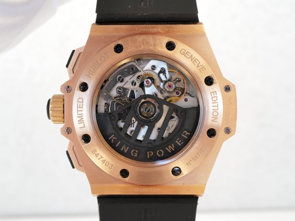 Швейцарские часы Hublot King Power Split-Second Chronograph Power Reserve 18K Rose Gold Limited Edition 48