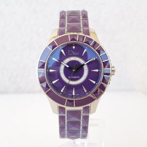Swiss watch Dior Christal Automatic Diamonds Purple Sapphire 38