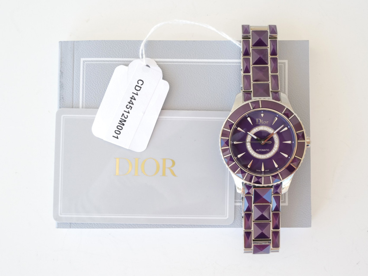 Swiss watch Dior Christal Automatic Diamonds Purple Sapphire 38