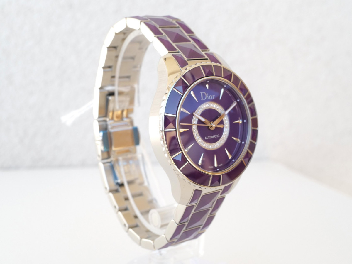 Swiss watch Dior Christal Automatic Diamonds Purple Sapphire 38