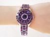 Swiss watch Dior Christal Automatic Diamonds Purple Sapphire 38