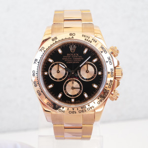 Швейцарський годинник Rolex Daytona Cosmograph Everose Gold Black Dial