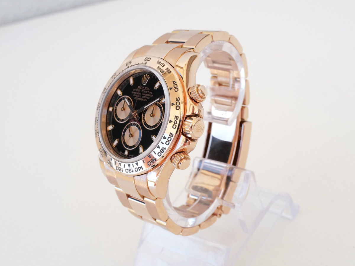 Швейцарський годинник Rolex Daytona Cosmograph Everose Gold Black Dial