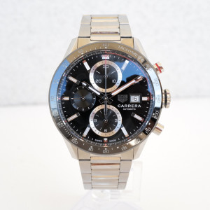 Швейцарський годинник Tag Heuer Carrera Calibre 16 Chronograph Black Dial 41