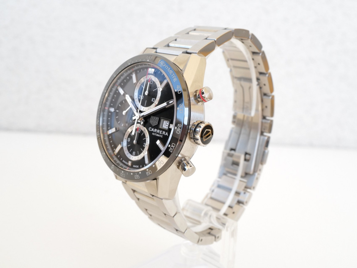 Швейцарские часы Tag Heuer Carrera Calibre 16 Chronograph Black Dial 41