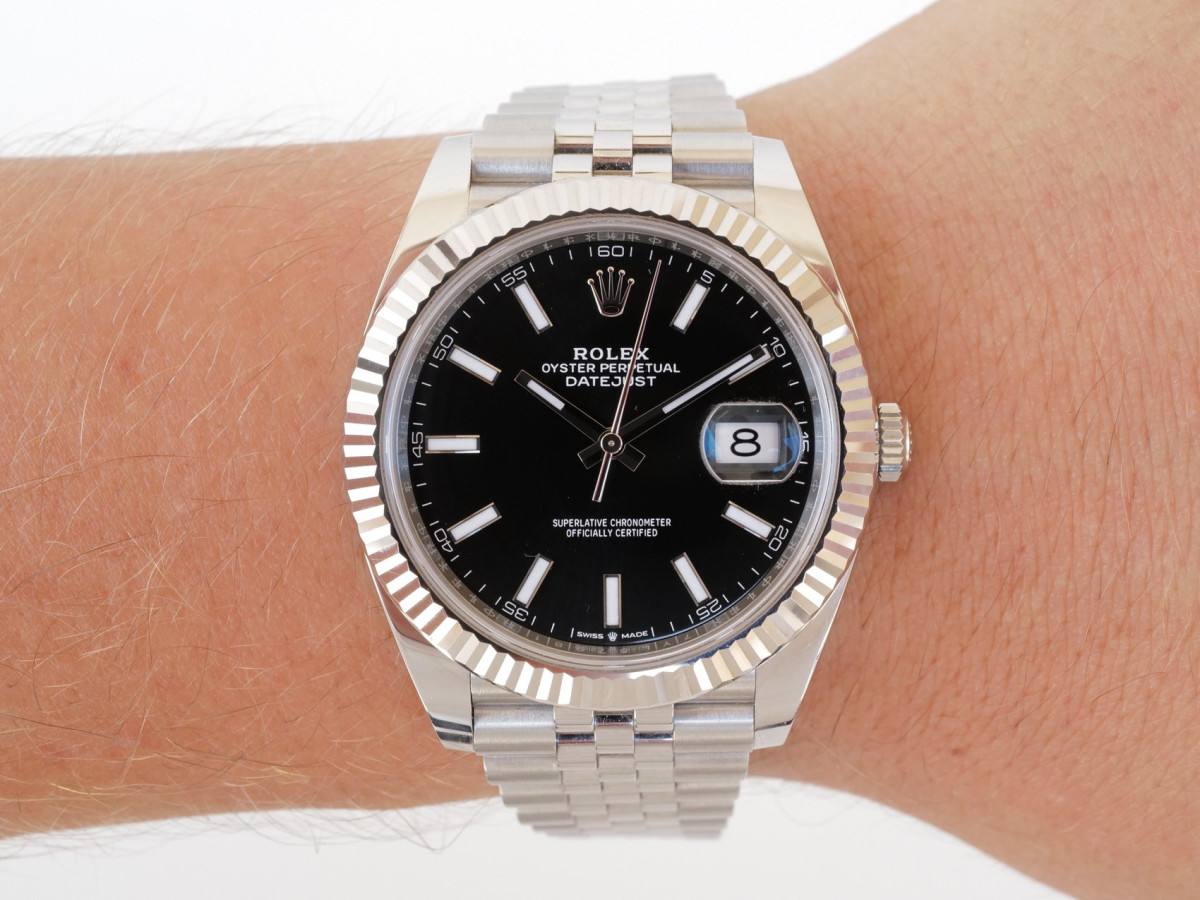 Швейцарський годинник Rolex Datejust 41 Black Dial Jubilee (2020)