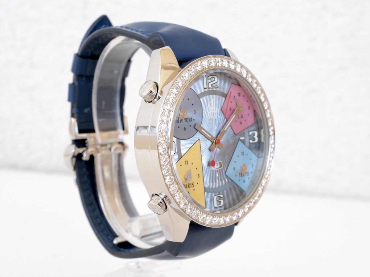 Швейцарський годинник Jacob & Co Five Time Zone 3.25ct Diamonds 47