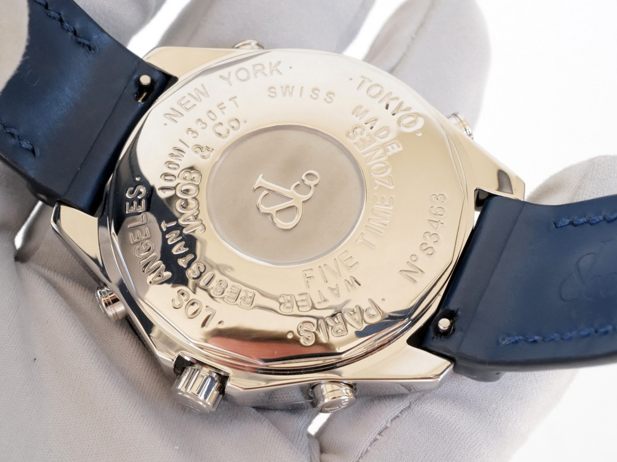 Швейцарський годинник Jacob & Co Five Time Zone 3.25ct Diamonds 47