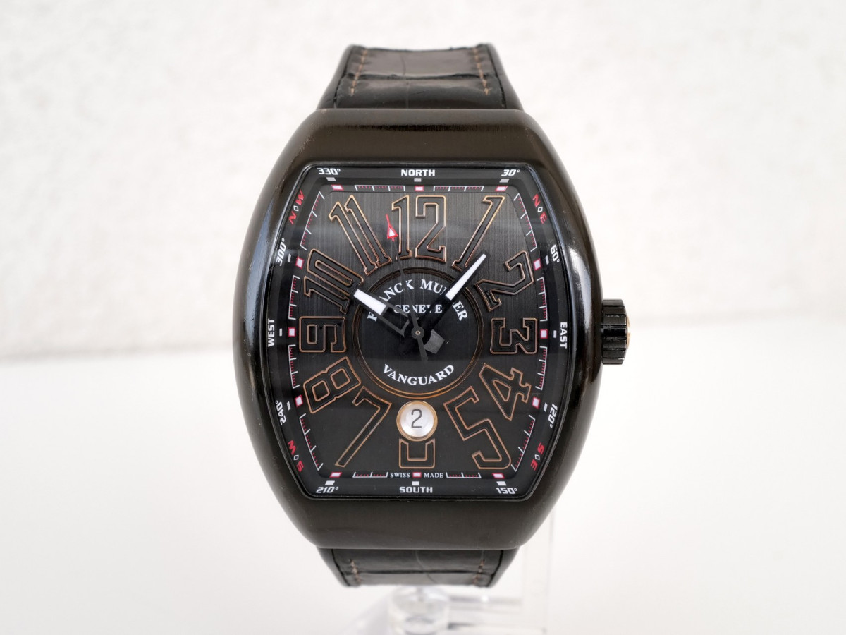 Швейцарские часы Franck Muller Vanguard Black Titanium 18K Rose Gold
