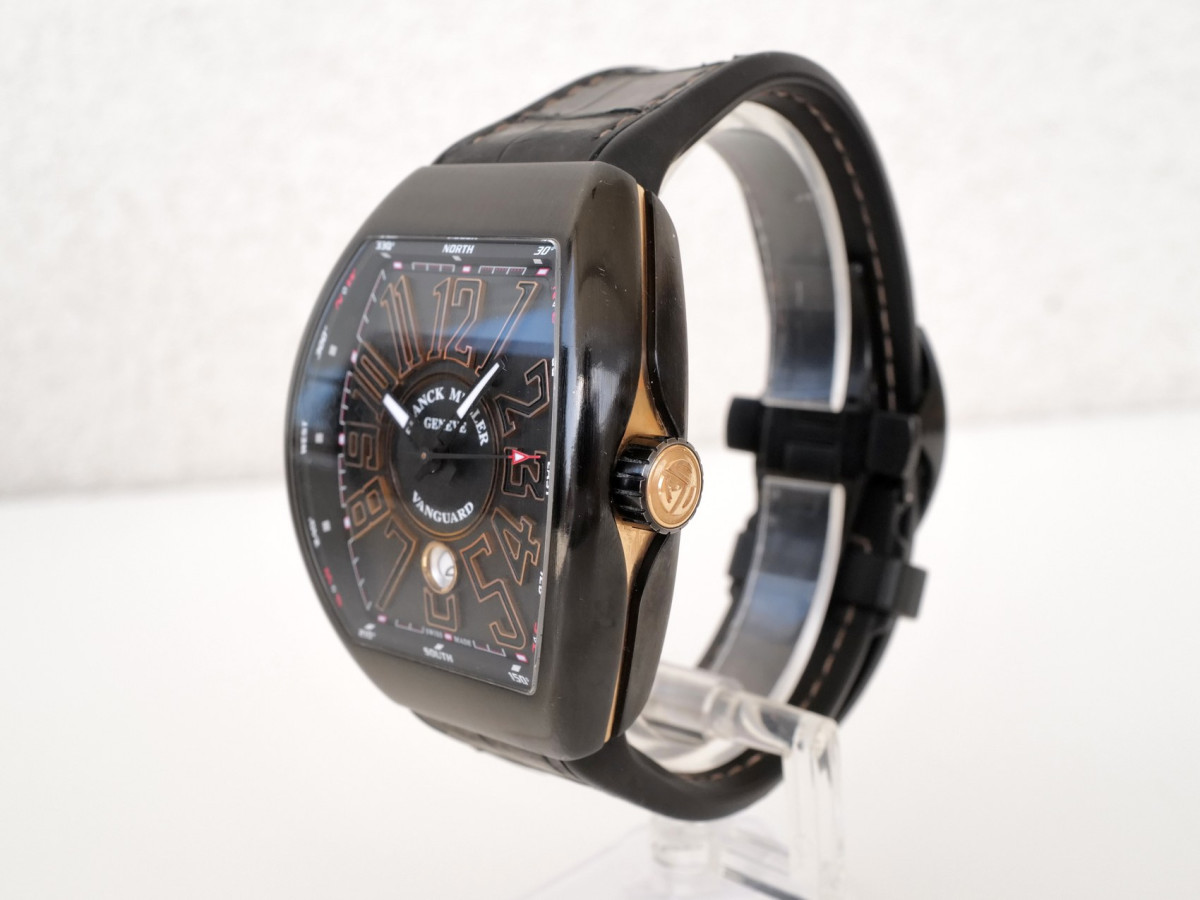 Швейцарские часы Franck Muller Vanguard Black Titanium 18K Rose Gold