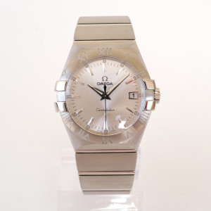 Swiss watch Omega Constellation Quartz Silver Dial 35